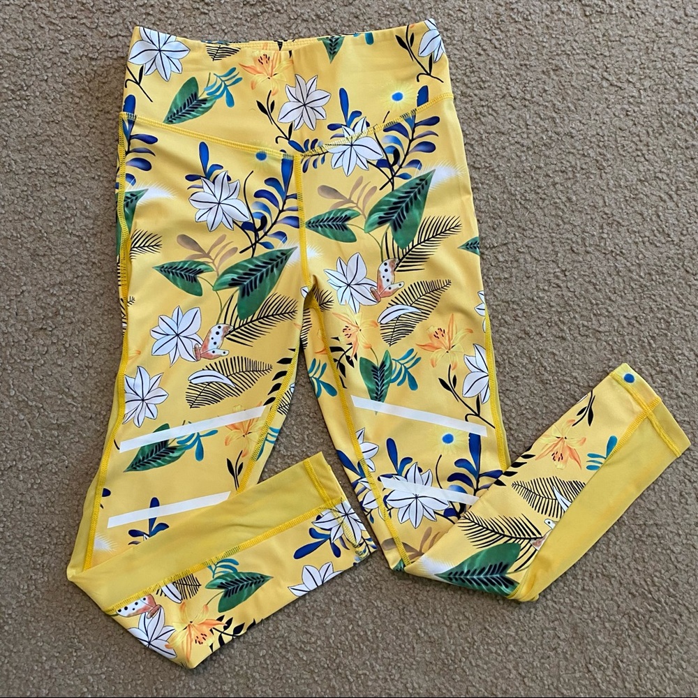 ZYIA Floral Reflective Light n Tight High Rise